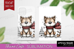 Whimsical Christmas Phone Case PNG - Cute Animal Case PNG Product Image 1