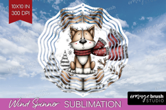 Whimsical Christmas Wind Spinner Sublimation PNG - Cute Product Image 1