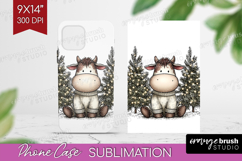 Whimsical Christmas Phone Case PNG - Cute Animal Case PNG Product Image 1