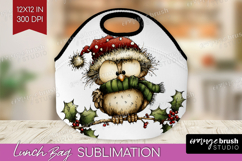 Whimsical Christmas Lunch Bag - Cute Animal Lunch Bug PNG Product Image 1