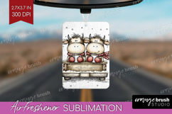 Whimsical Christmas Air Freshener PNG - Cute Animal PNG Product Image 1