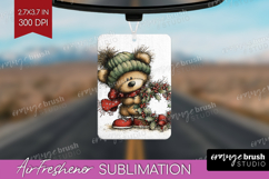 Whimsical Christmas Air Freshener PNG - Cute Animal PNG Product Image 1