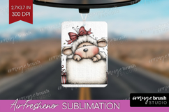 Whimsical Christmas Air Freshener PNG - Cute Animal PNG Product Image 1
