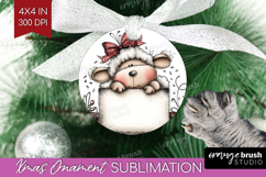 Whimsical Christmas Ornament PNG - Cute Animal PNG Product Image 1
