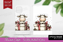 Whimsical Christmas Phone Case PNG - Cute Animal Case PNG Product Image 1