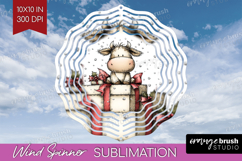 Whimsical Christmas Wind Spinner Sublimation PNG - Cute Product Image 1