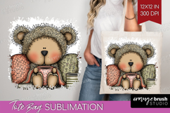 Whimsical Christmas Tote Bag - Cute Animal Tote Bag PNG Product Image 1