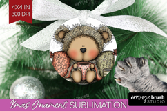 Whimsical Christmas Ornament PNG - Cute Animal PNG Product Image 1