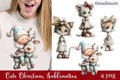 Whimsical Christmas clipart. Winter clipart Sublimation Product Image 1