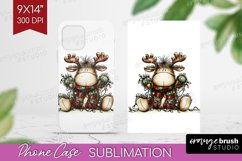 Whimsical Christmas Phone Case PNG - Cute Animal Case PNG Product Image 1