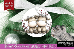 Whimsical Christmas Ornament PNG - Cute Animal PNG Product Image 1