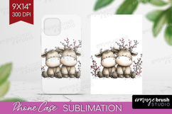 Whimsical Christmas Phone Case PNG - Cute Animal Case PNG Product Image 1