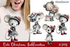 Whimsical Christmas clipart. Winter clipart Sublimation Product Image 1