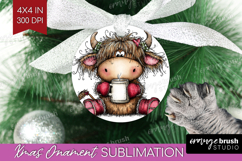 Whimsical Christmas Ornament PNG - Cute Animal PNG Product Image 1