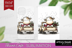 Whimsical Christmas Phone Case PNG - Cute Animal Case PNG Product Image 1