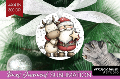 Whimsical Christmas Ornament PNG - Cute Animal PNG Product Image 1