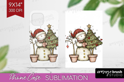 Whimsical Christmas Phone Case PNG - Cute Animal Case PNG Product Image 1