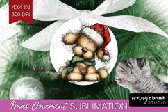 Whimsical Christmas Ornament PNG - Cute Animal PNG Product Image 1