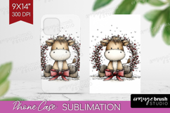 Whimsical Christmas Phone Case PNG - Cute Animal Case PNG Product Image 1