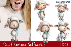 Whimsical Christmas clipart. Winter clipart Sublimation Product Image 1