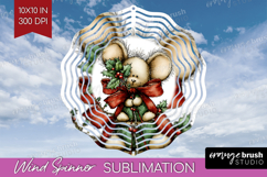 Whimsical Christmas Wind Spinner Sublimation PNG - Cute Product Image 1