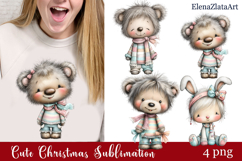 Whimsical Christmas clipart. Winter clipart Sublimation Product Image 1