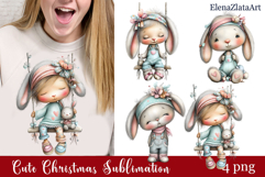 Whimsical Christmas clipart. Winter clipart Sublimation Product Image 1
