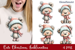 Whimsical Christmas clipart. Winter clipart Sublimation Product Image 1