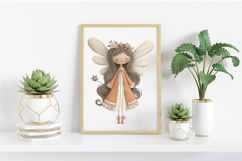 Whimsical Christmas Angel Clipart Product Image 2