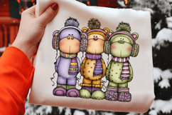Whimsical Christmas Animal Clipart Sublimation Product Image 2