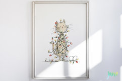 Whimsical Christmas Animals Clipart Product Image 2