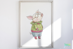 Whimsical Christmas Animals Clipart Product Image 2