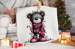 Whimsical Christmas Bear Clipart Product Image 2