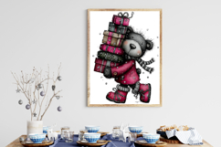 Whimsical Christmas Bear Clipart Product Image 3