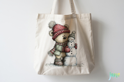 Whimsical Christmas Bears Clipart Bundle Product Image 4