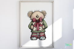 Whimsical Christmas Bears Clipart Bundle Product Image 5