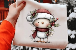 Whimsical Christmas Bird Clipart Product Image 2