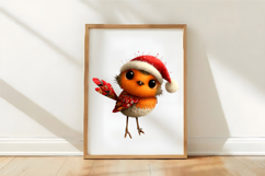 Whimsical Christmas Bird Clipart Product Image 3