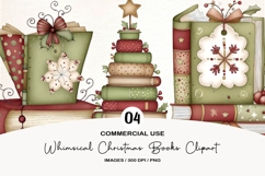 Whimsical Christmas Books Clipart Product Image 1