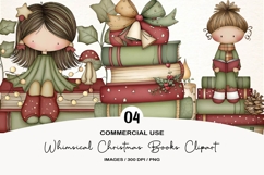 Whimsical Christmas Books Clipart Product Image 1