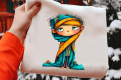 Whimsical Christmas Boy Clipart Product Image 2