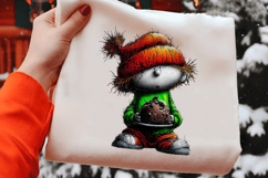 Whimsical Christmas Boy Clipart Sublimation Product Image 2