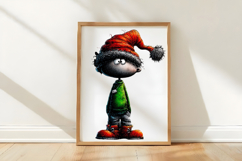 Whimsical Christmas Boy Clipart Sublimation Product Image 3