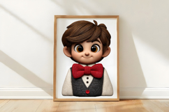 Whimsical Christmas Boy Clipart Product Image 3