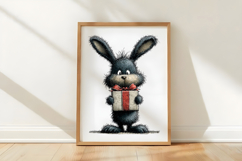 Whimsical Christmas Bunny Clipart Product Image 3