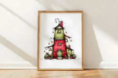 Whimsical Christmas Cabin Clipart Product Image 3