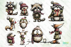 Whimsical Christmas Cabin Clipart Bundle Product Image 7