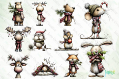 Whimsical Christmas Cabin Clipart Bundle Product Image 3