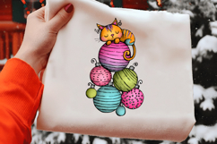 Whimsical Christmas Cat Clipart Product Image 2