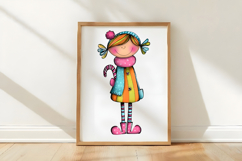 Whimsical Christmas Cat Clipart Product Image 3